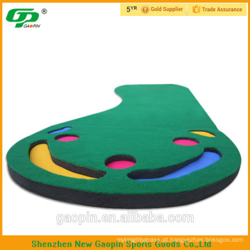 Venda quente 3 &#39;* 9&#39; indoor mini golf Putting mat e colocar tapete